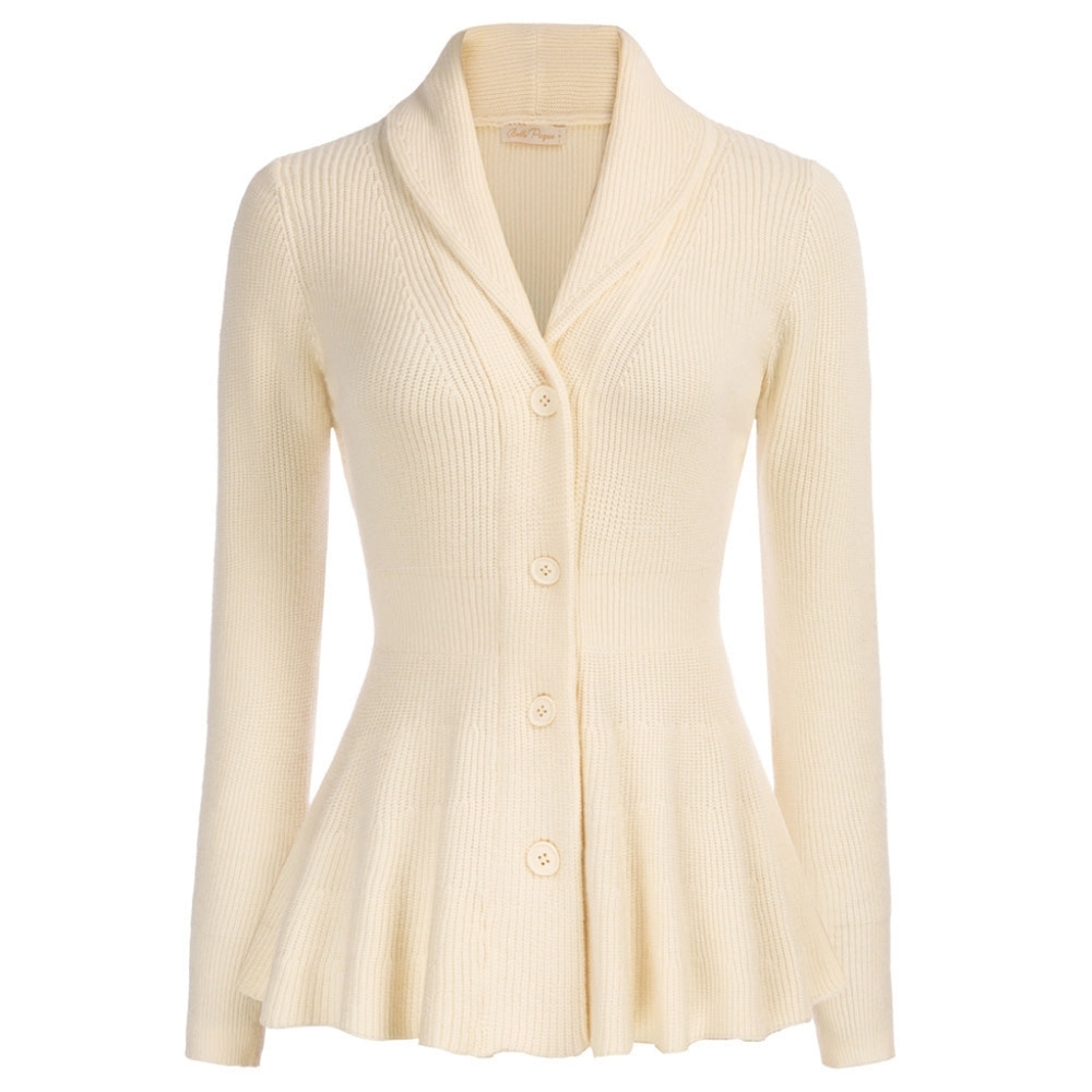 Peplum cream vintage repo sweater